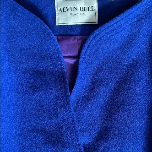 Alvin Bell Blue Blazer sz 8 - Picture 6 of 7